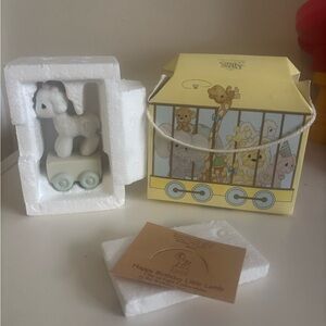 Vintage Precious Moments Birthday Train Series Lamb age 1 with Original Box